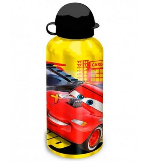 Disney Cars Aluminium Drinks Bottle 500ml - Yellow