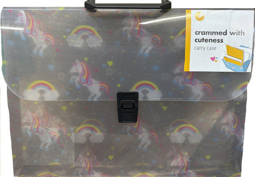 Unicorn Document Holder, Clear See Thru Design with Handle