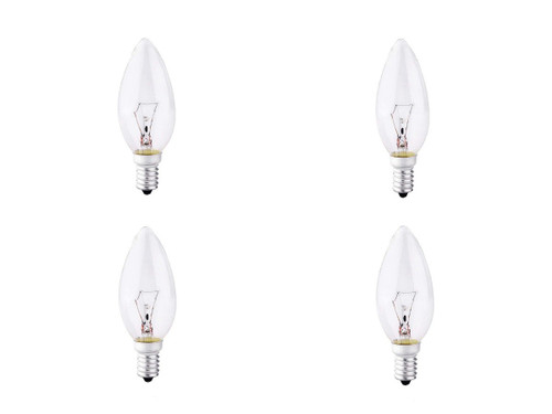 4 pack of Fiesta 25 Watt, Warm White, 210 Lumens, E14 Base Bulb