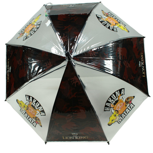 Lion King Hukuna Matata Umbrella, Transparent and Black Design