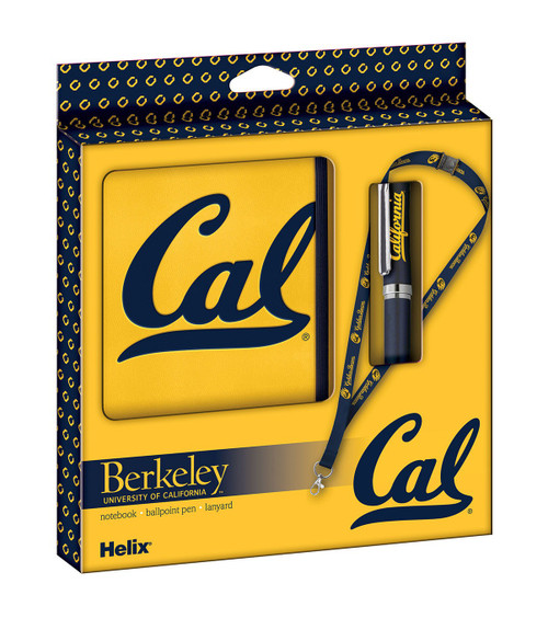 Helix Cal (Berkeley) College Gift Set with Notepad and Ballpoint Pen