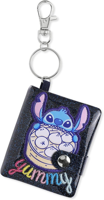 Lilo and Stich 'Yummy' Mini Diary Keyring with Glitter Effect Cover