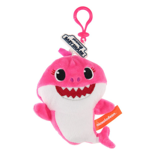 Baby Shark Plush Keyring Coin Purse with Small Zipped Pocket (Mommy Shark)