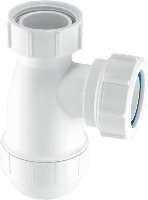 32mm White Plastic Bottle Trap