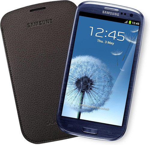 Samsung S3 Leather Pouch - Dark Brown