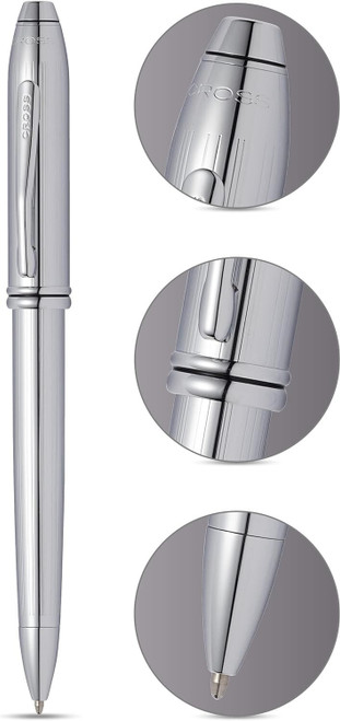 *BEST DEAL EVER* 10 X Cross Townsend Lustrous Chrome Ballpoint Pens