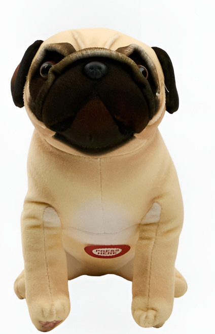 Wild Republic Rescue Dogs Toy Plush 6" (15cm) Pug with Bark