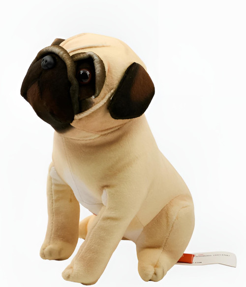 Wild Republic Rescue Dogs Toy Plush 6" (15cm) Pug with Bark