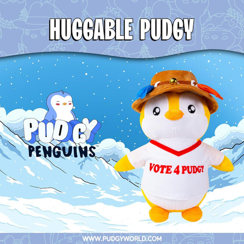 BANDAI Pudgy Penguins Vote 4 Pudgy Outfit Huggable Plush Toy 30cm (12")