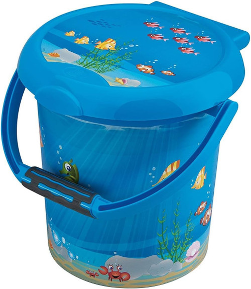 Rotho Babydesign Ocean StyLe! Nappy Bin, Holding Ring for Nappy Bags, 11 Litre