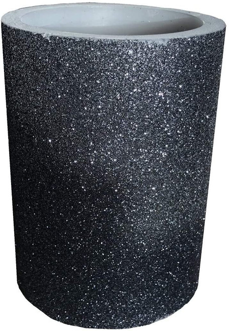 LED Battery Operated Wax Candle with Glitter Design and Midnight Fig Aroma