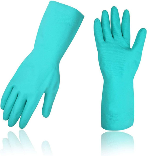 Reusable Household Gloves, Dishwashing Extra Thick, Long Sleeves Pack of 10