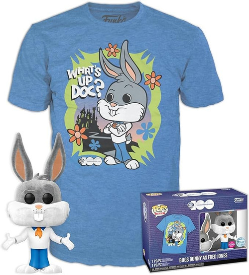 Funko Pop and Tee Bugs Bunny as Fred Jones Large T-Shirt