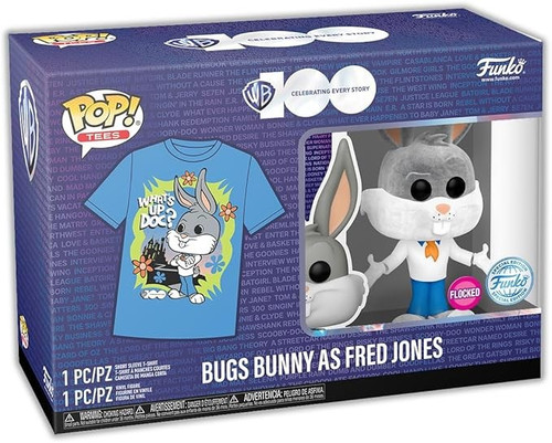 Funko Pop and Tee Bugs Bunny as Fred Jones Large T-Shirt