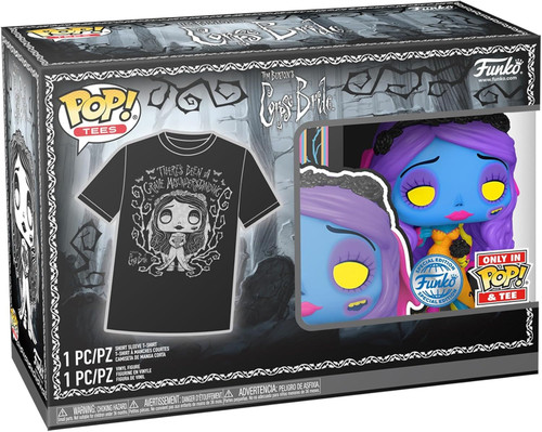 Funko POP! & Tee Corpse Bride Emily Blacklight T-Shirt Large