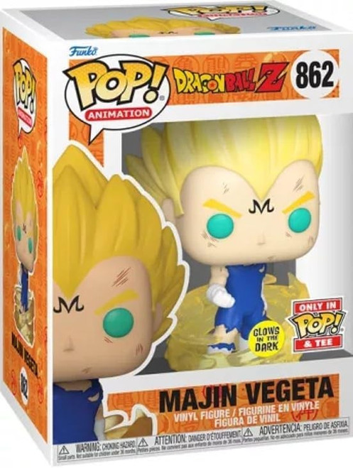 Funko POP Dragon Ball Z Majin Vegeta Glow in the Dark Vinyl Figure Item 862