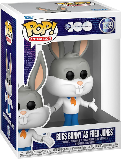 Funko POP Warner Bros 100 Bugs Bunny and Fred Jones Vinyl Figure 1239