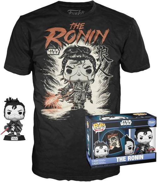 Funko POP Star Wars Visions The Ronin Vinyl Figure with 100% Cotton T-Shirt