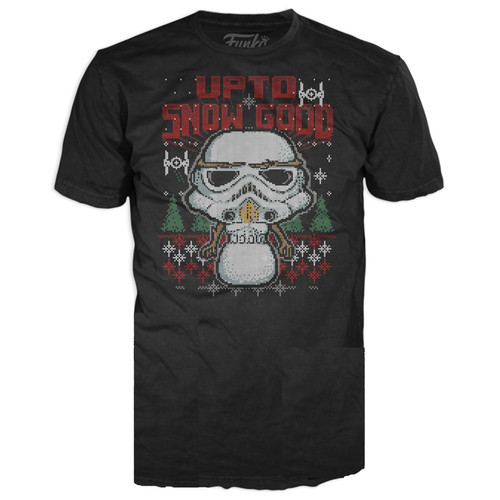 Funko POP Star Wars Holiday Stormtrooper Snowman 100% Cotton T-Shirt Small
