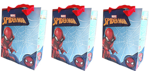 Spiderman Small Gift Bags Ideal for Parties and Goodie Bags Set of 3