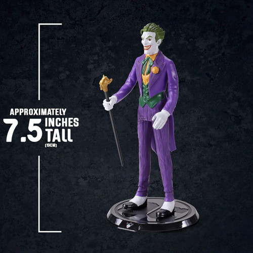 The Noble Collection DC Bendyfigs The Joker - Officially Licensed 7.5in (19cm)