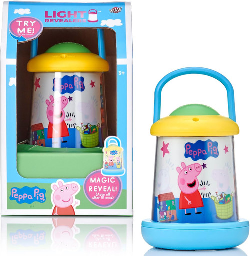 Peppa Pig Night Light 360° Magical Scene Lantern with Auto-Off USB/Battery