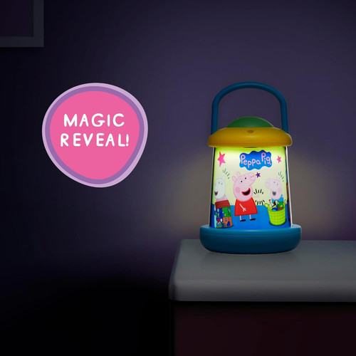 Peppa Pig Night Light 360° Magical Scene Lantern with Auto-Off USB/Battery