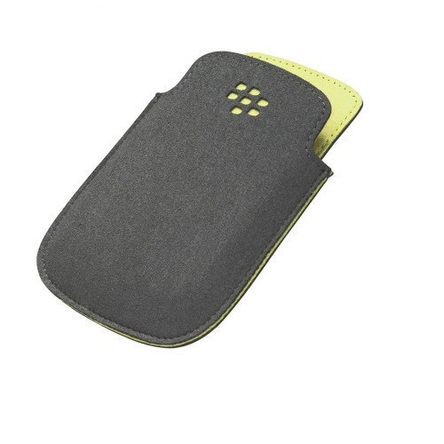 BlackBerry Curve 9320/ 9310/ 9220 - Microfiber Pocket  - Grey / Green