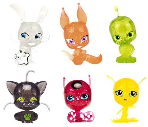 Miraculous Kwami Glitter Figures Collectors Pieces Choose from 6 Characters