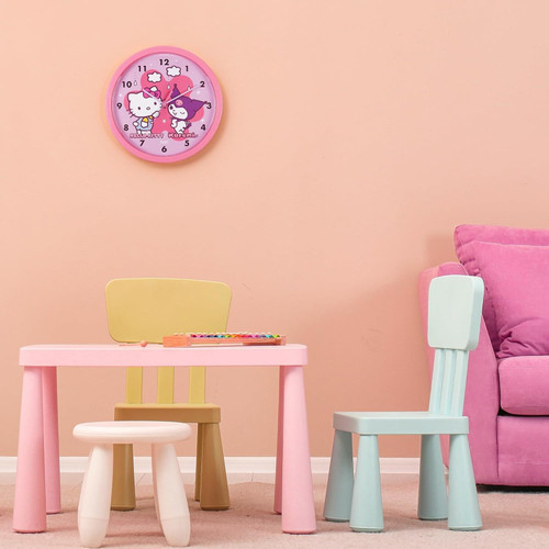 Hello Kitty Battery Operated Wall Clock 24cm Diameter (9.5")