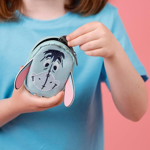 Disney Winnie The Pooh Eeyore Grey, Blue and Pink Mini Backpack Keychain