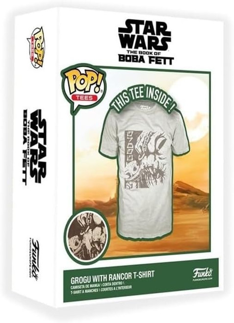 Funko Boxed Tee: Star Wars - Grogu With Rancor Cotton Polyester