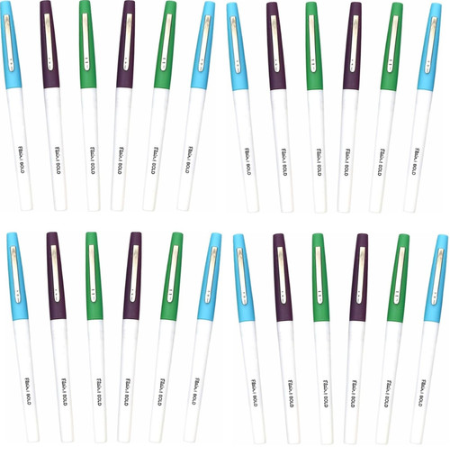 Paper Mate Flair Bold 24 Pack of Pens Turquoise, Green and Plum