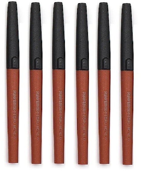 Paper Mate Flair Metallic Medium 0.7mm Bronze Pack of 6 Pens