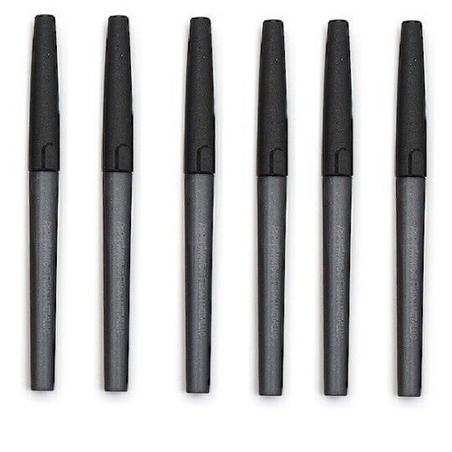 Paper Mate Flair Metallic Medium 0.7mm Silver Pack of 6 Pens