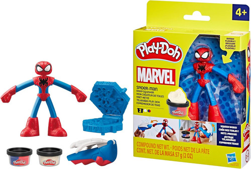 Play-Doh Marvel Spider-Man Thwip Squisher Action Figure Playset