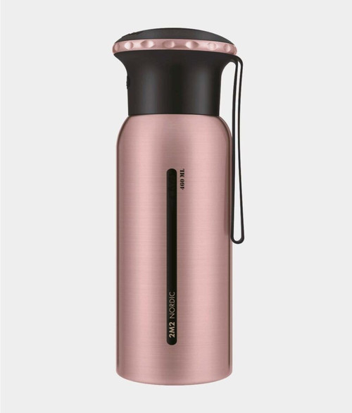 Nordic Thermo Bottle Insulated Drinks Flask with Bluetooth Speaker Lid Rose