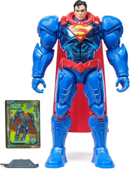 DC Comics Metal Force Superman Action Figure 12-Inch (30cm) with 3D Card