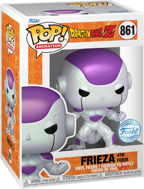 Funko POP Vinyl Figure and Tee Dragon Ball Z Frieza 4th Form Metallic 861 Large