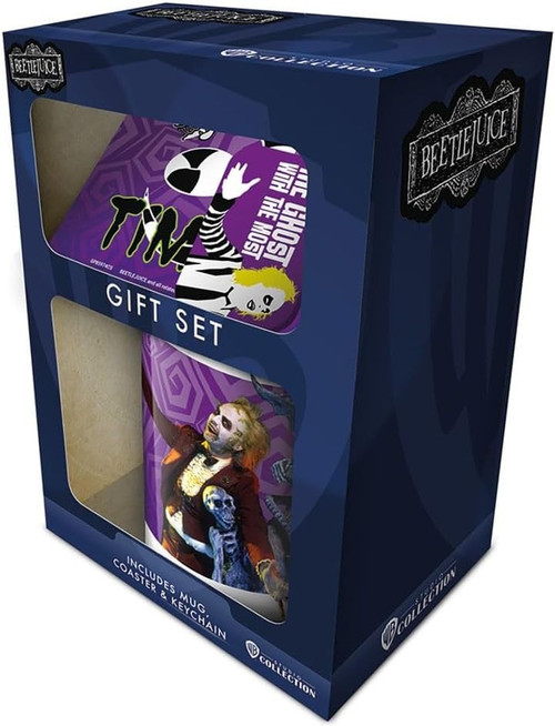 Beetlejuice 'The Ghost with the Most' Mug, Coaster & Keychain in Gift Box