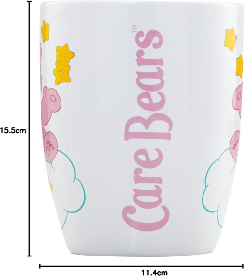 Care Bears (Cheer Bear) Ceramic Mug & Sock Set, Adorable Cheer Bear Design