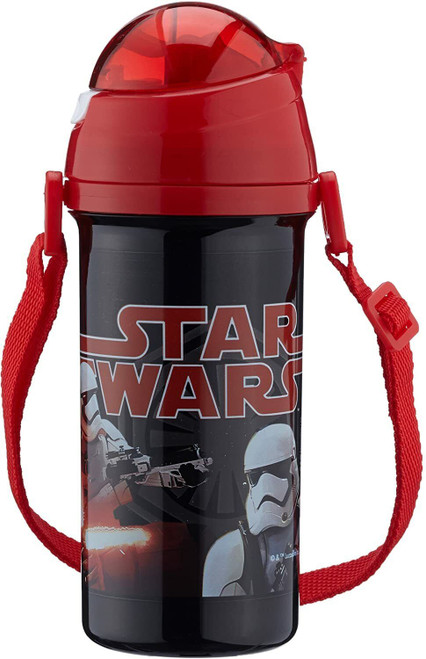 Star Wars Large Sipping Bottle with Flip Up Lid and Permanent Straw