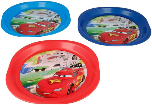 Disney Cars set of 3 Plastic Plates 8" (20cm)