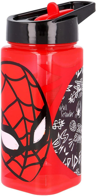 Spiderman Square Pop Up Dispenser Drinks Bottle