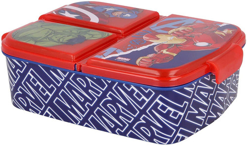 Marvel Avengers 3 Compartment Sandwich Lunch Box