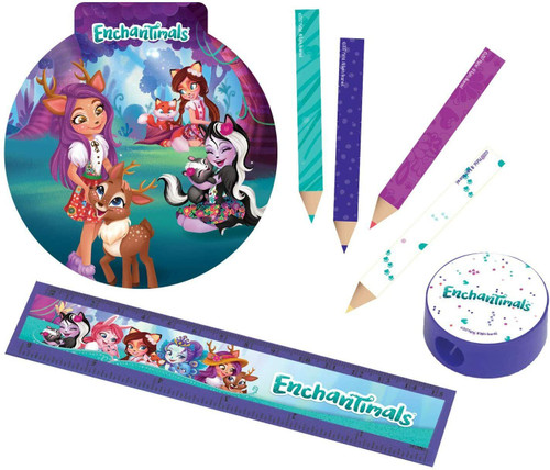 48 X Enchantimals 16 Piece Set with Pencils, Rulers, Pads and Sharpeners