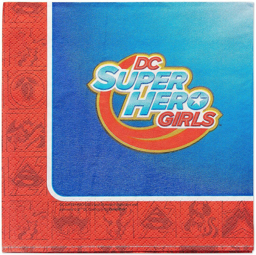 Super Hero Girls 32 Pack Paper Napkin Party Serviettes 2 Ply