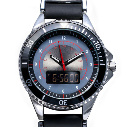 Mens Analogue Watch Battery Operated with Digital Display