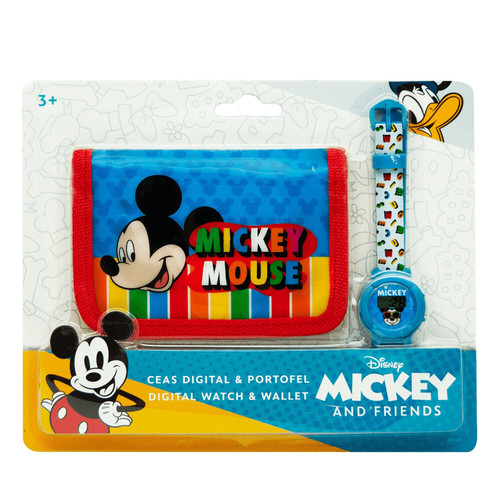 Disney Mickey Mouse Digital Watch and Wallet Set