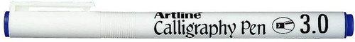 Artline 3.0mm Calligraphy Pen Blue Pigment Ink 12 Pack